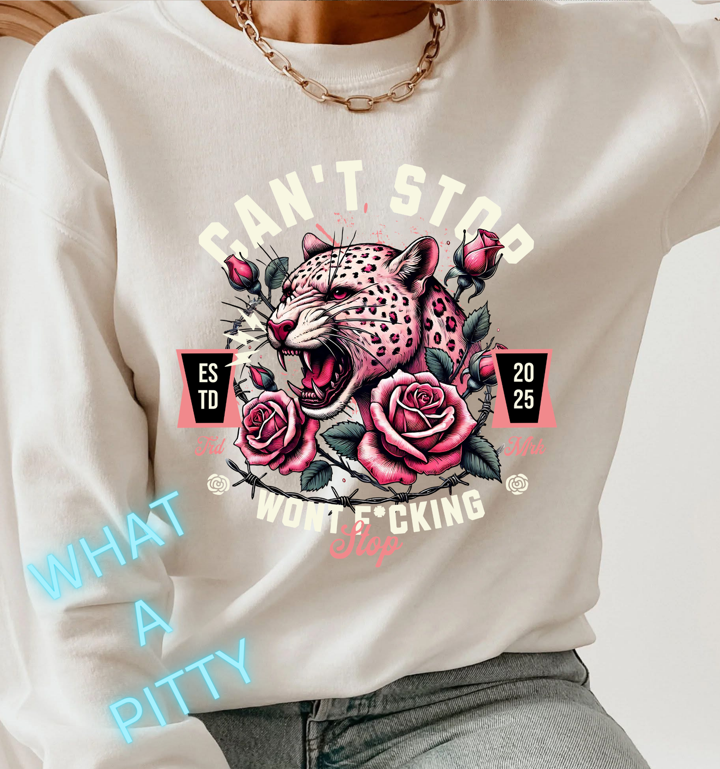 Can't Stop Leopard tee