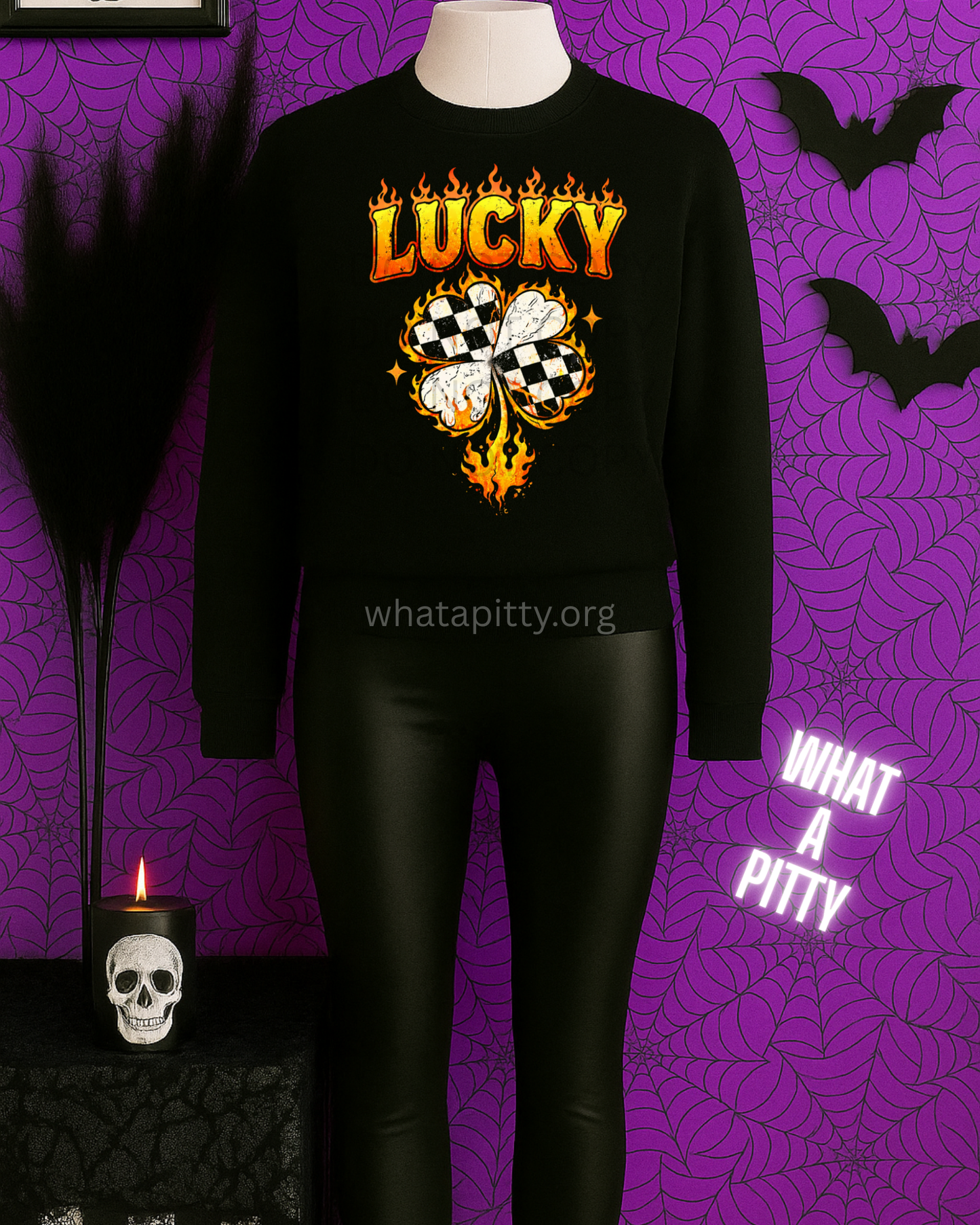 LUCKY checker clover