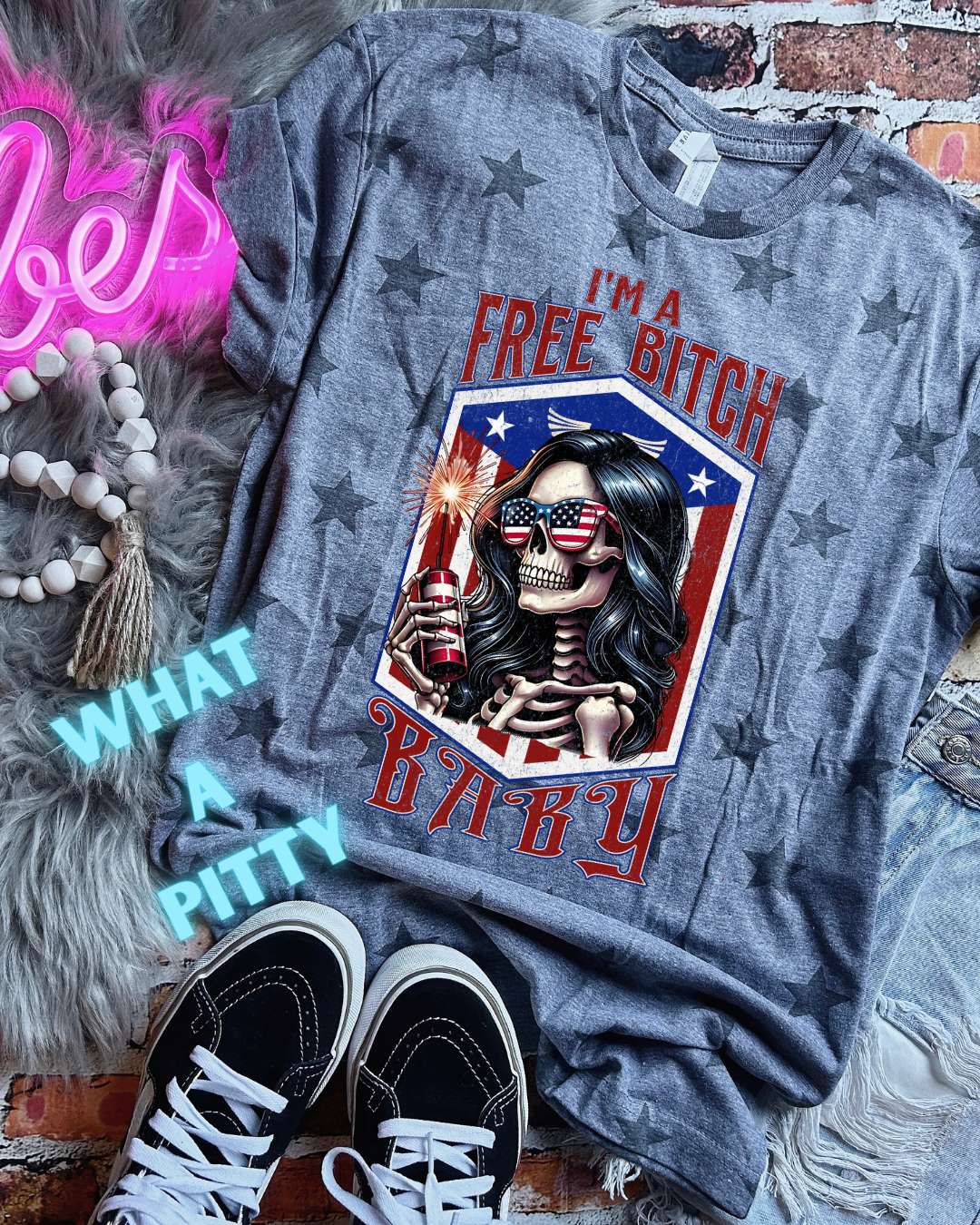 I'm a free bitch baby tee