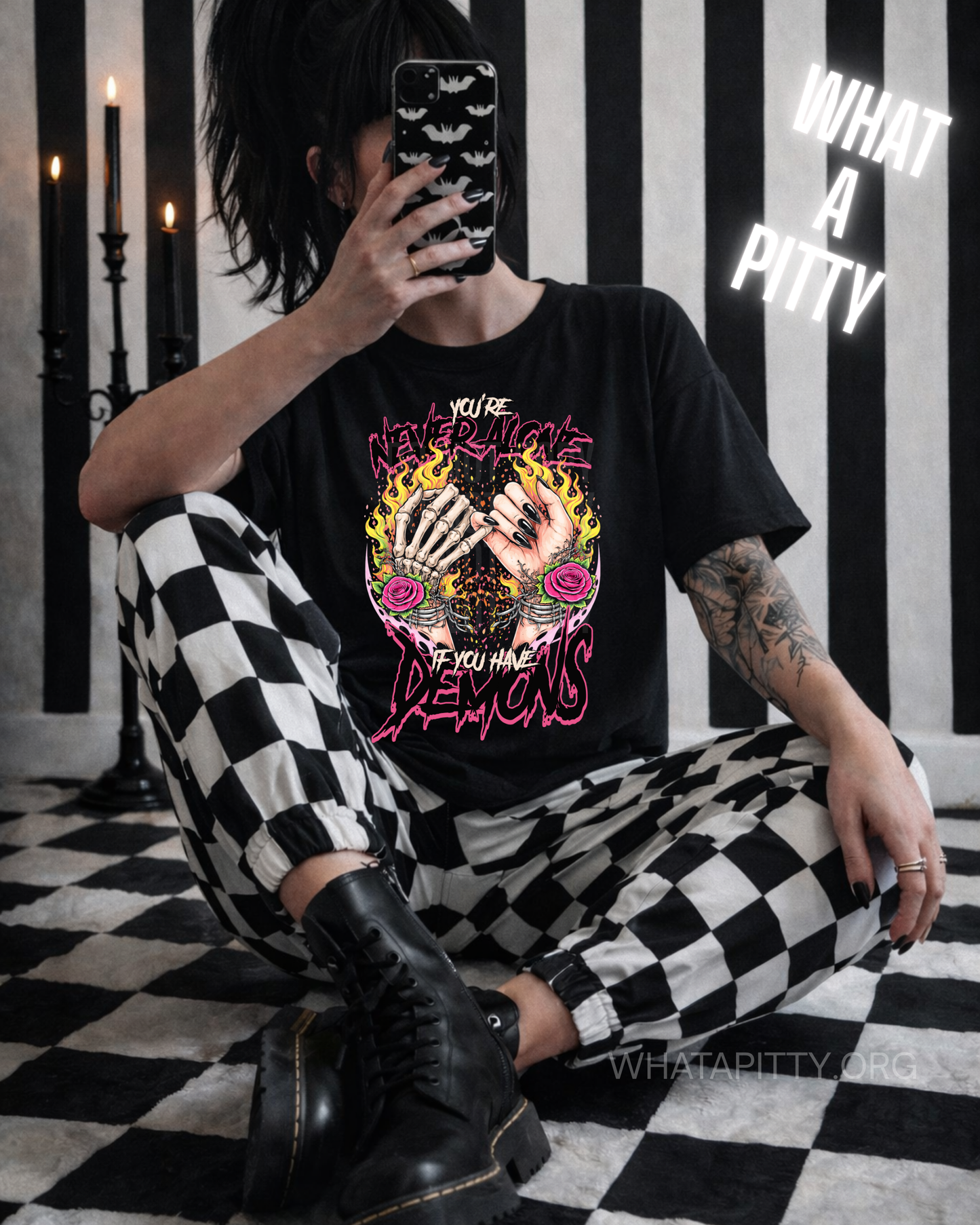 You're never alone if you have deamons tee