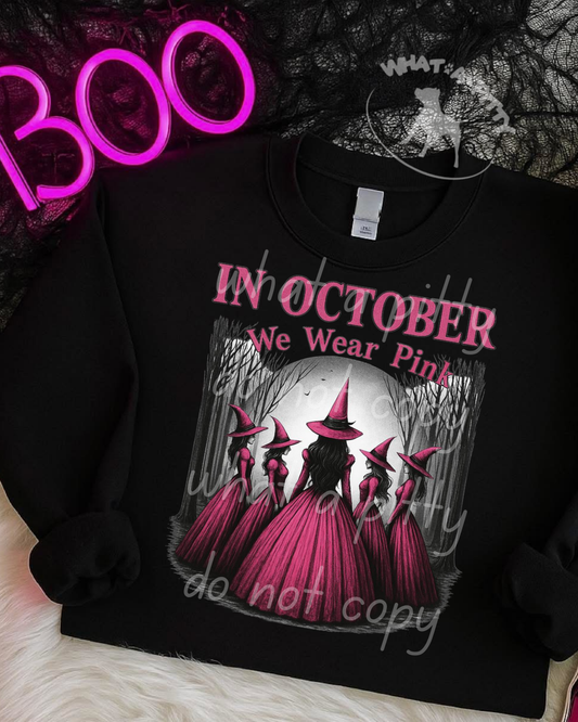October Witches (Neon Pink) tee