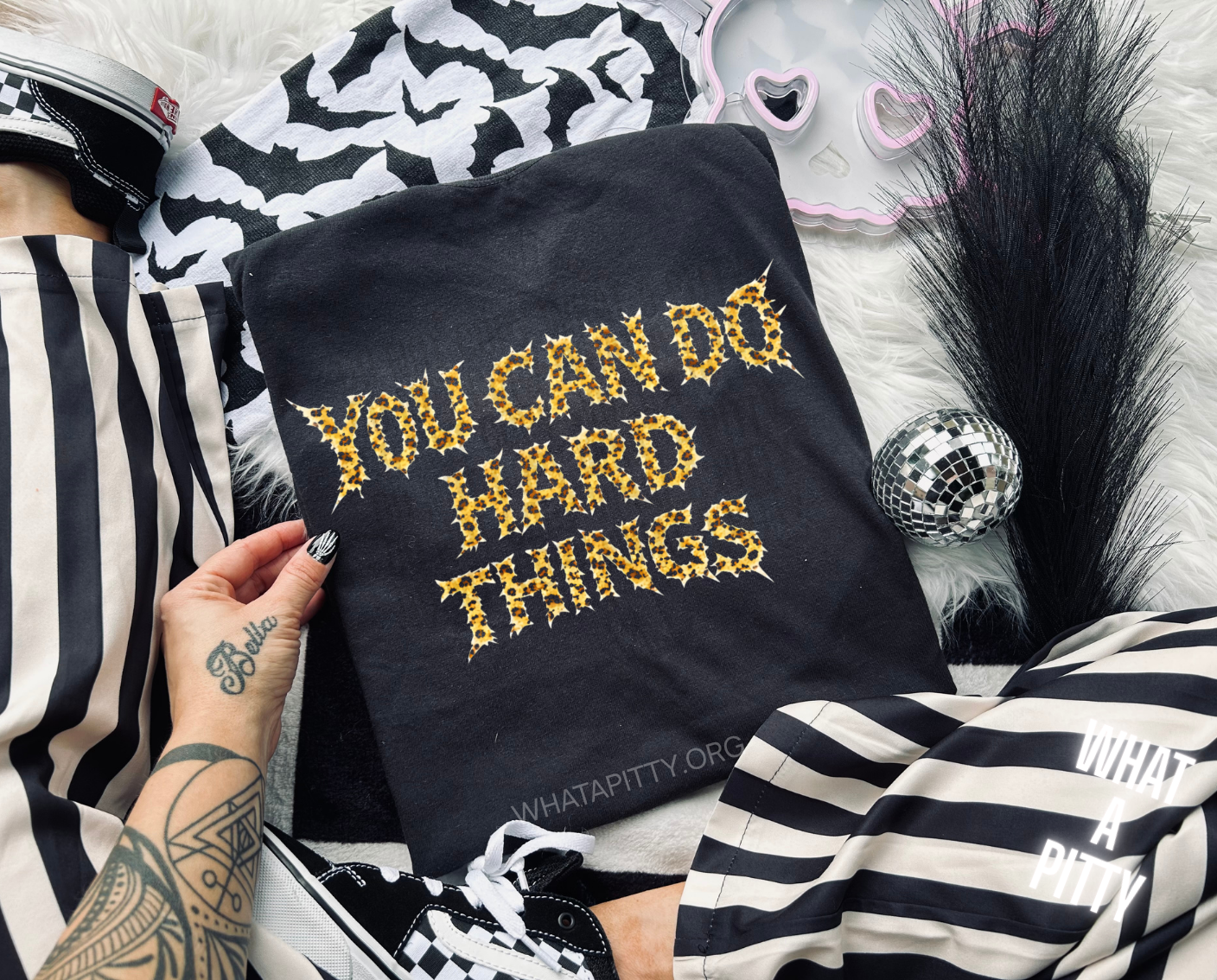You can do hard things (leopard print)