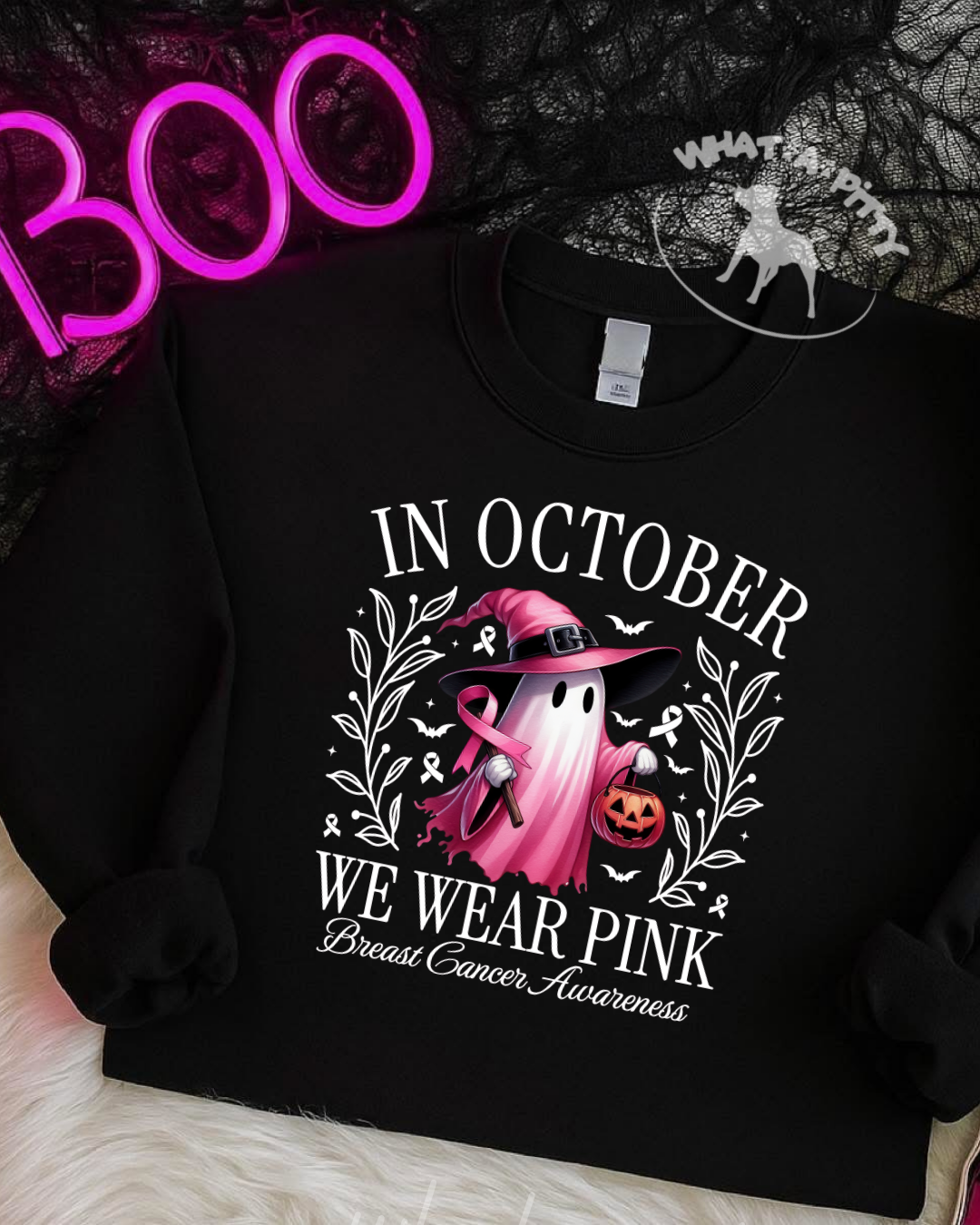 In October Ghost (White Ink) tee