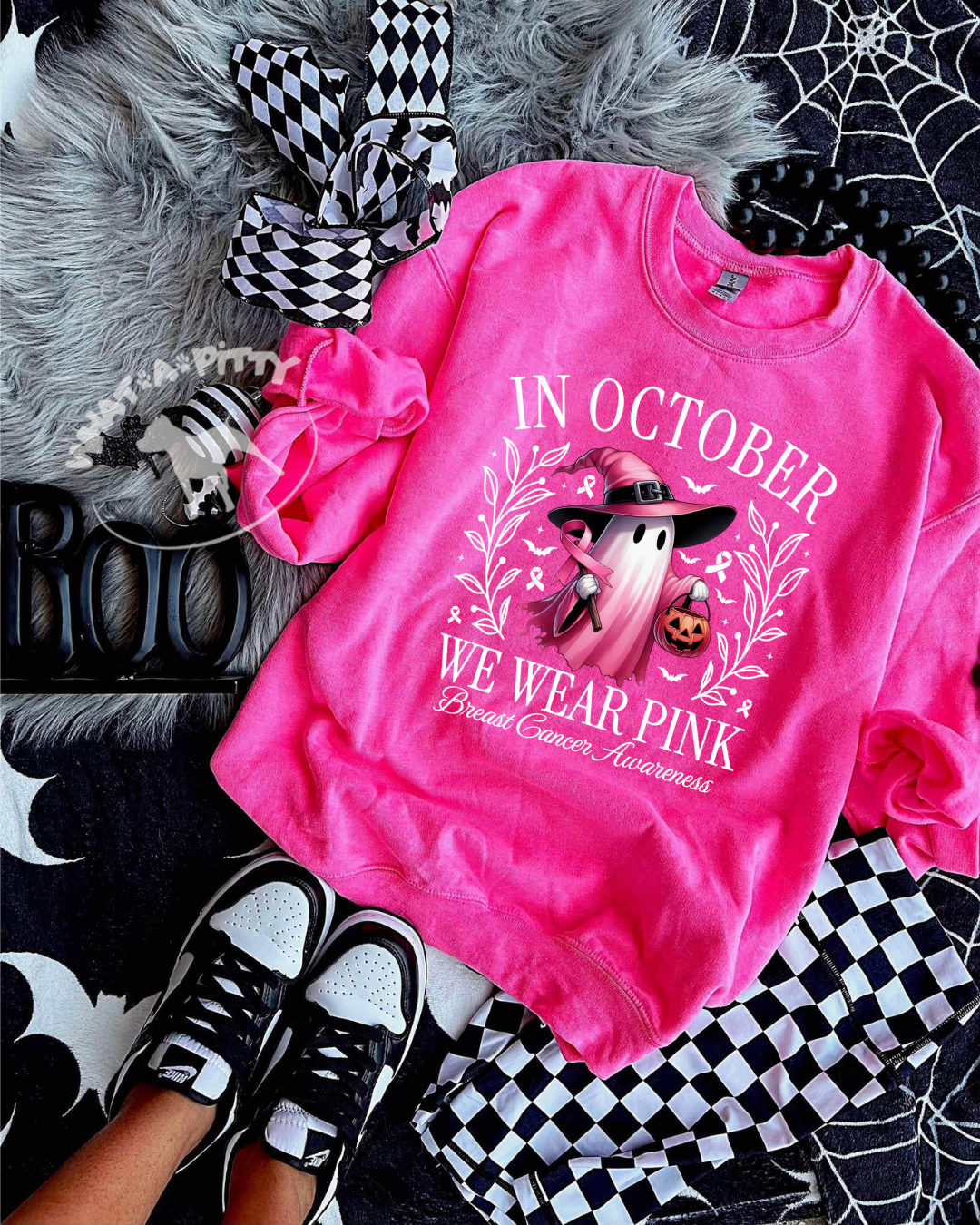 In October Ghost (White Ink) tee