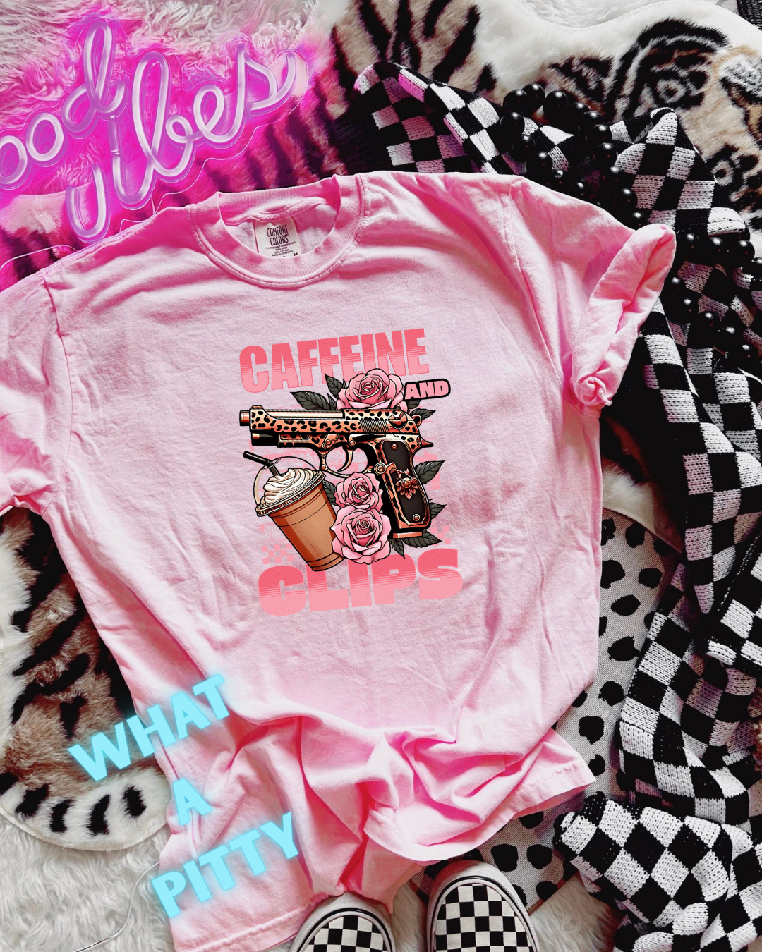 Caffeine and Clips tee
