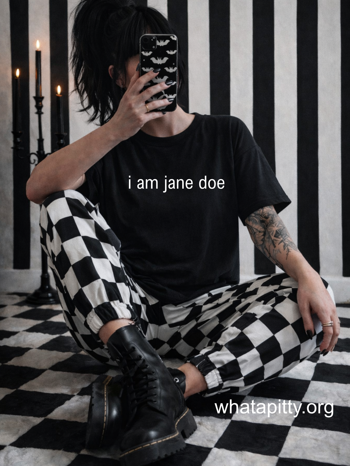 I AM JANE DOE - Simple White Ink