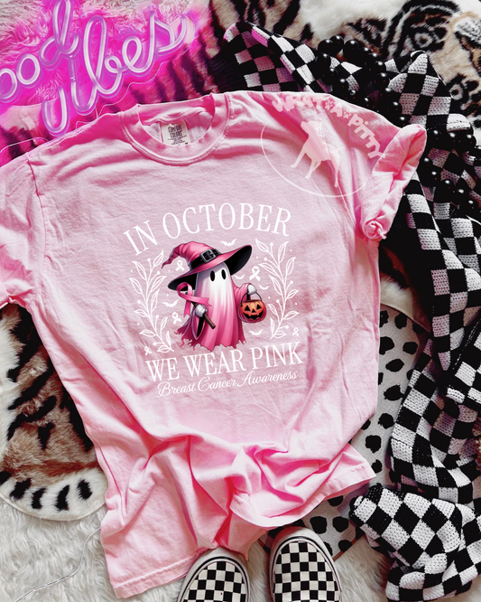 In October Ghost (White Ink) tee