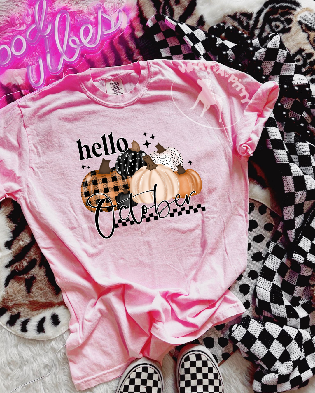 Hello October tee