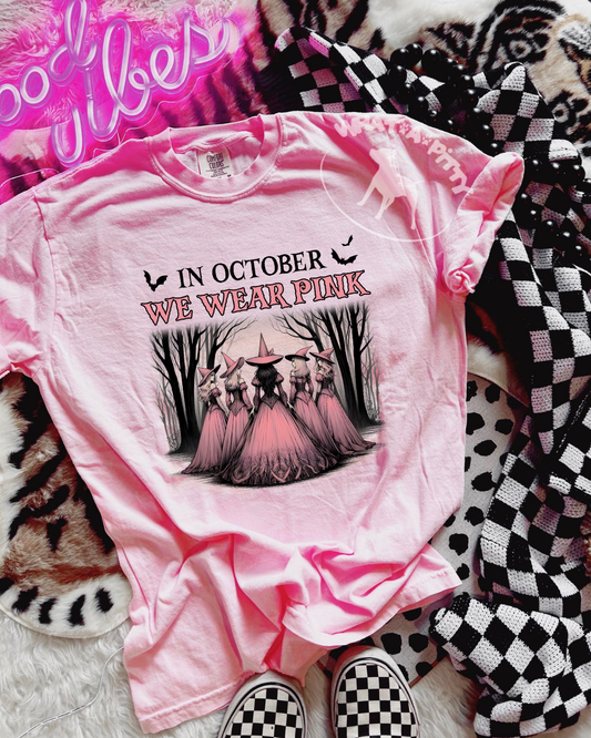 October Witches (Light Pink) tee