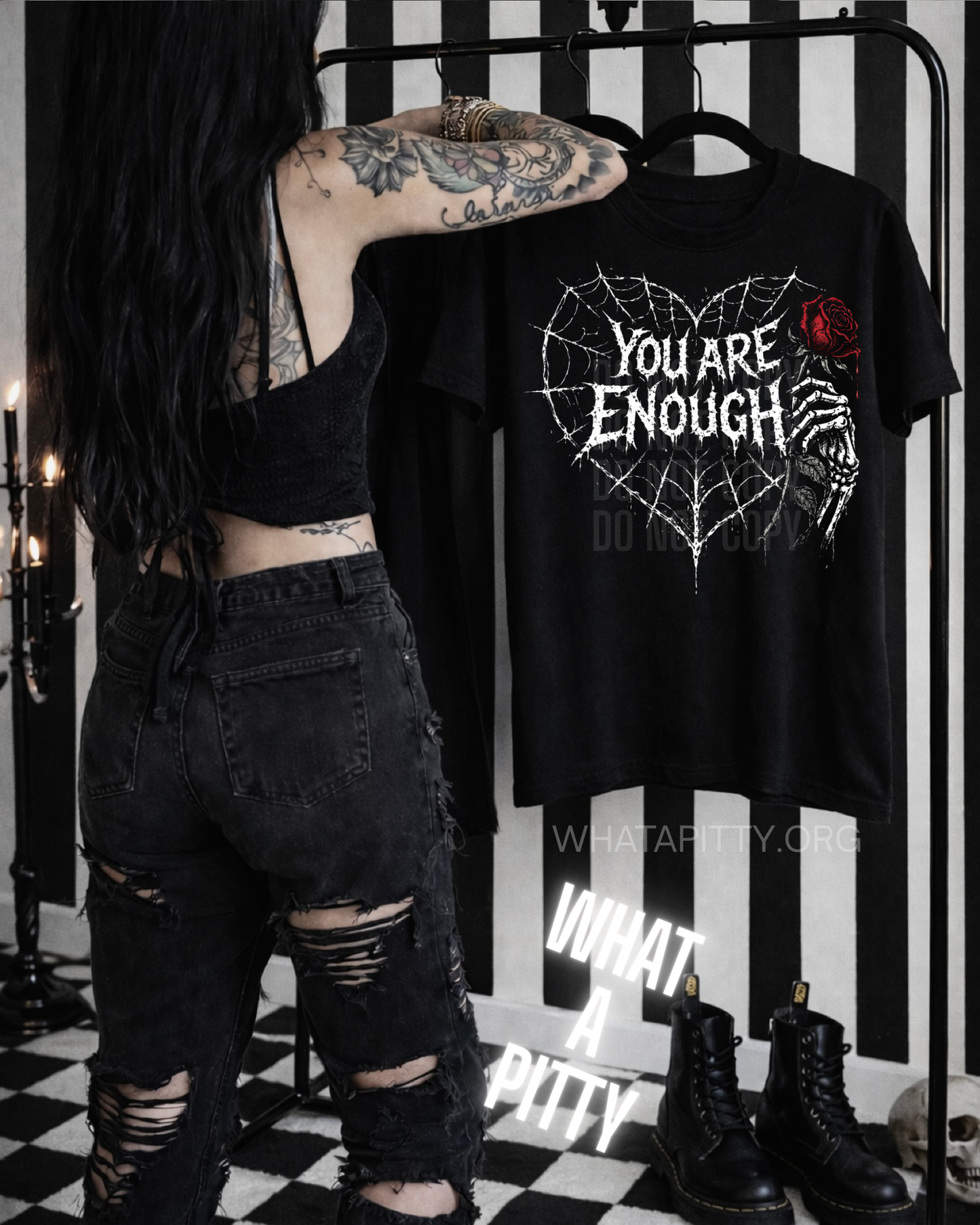 You are Enough spider web