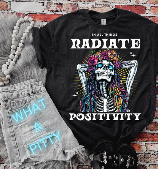 Radiate Positivity Skellie tee
