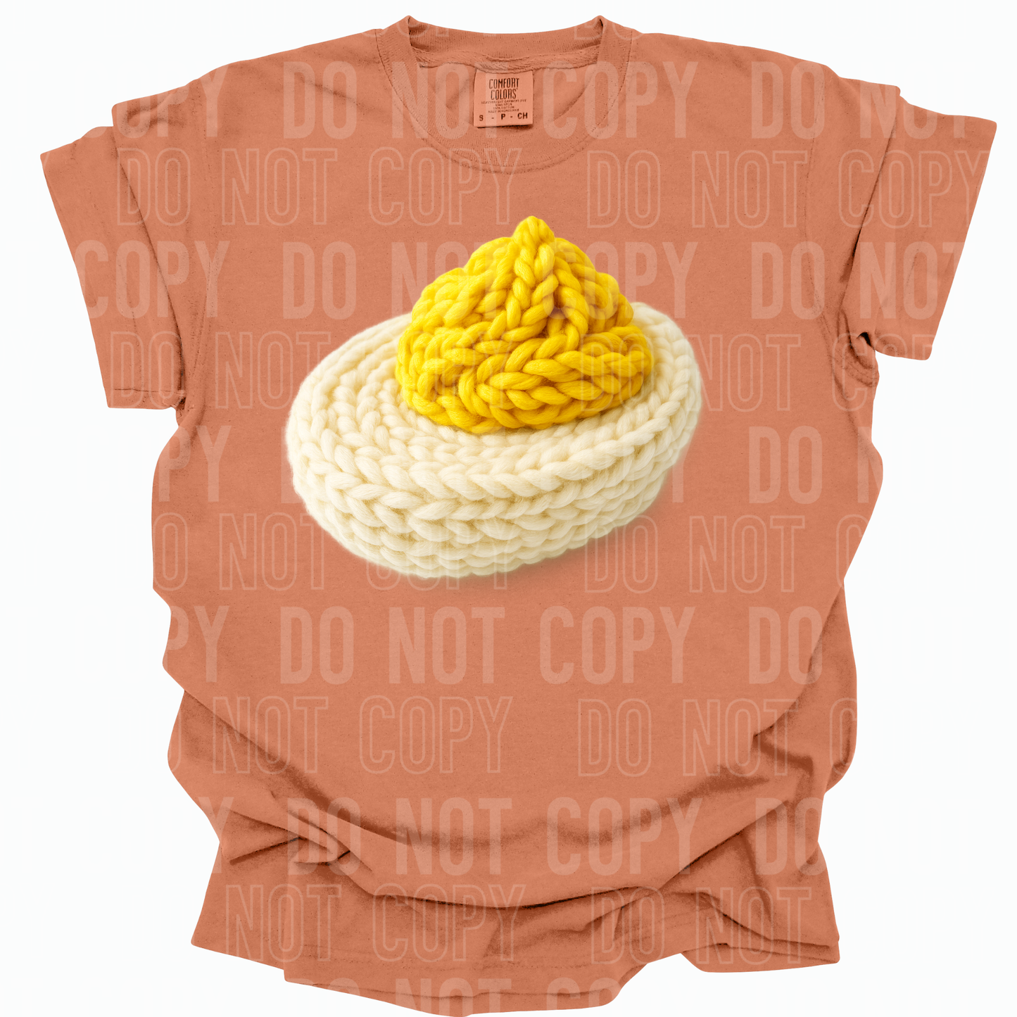 Deviled Egg faux yarn tee