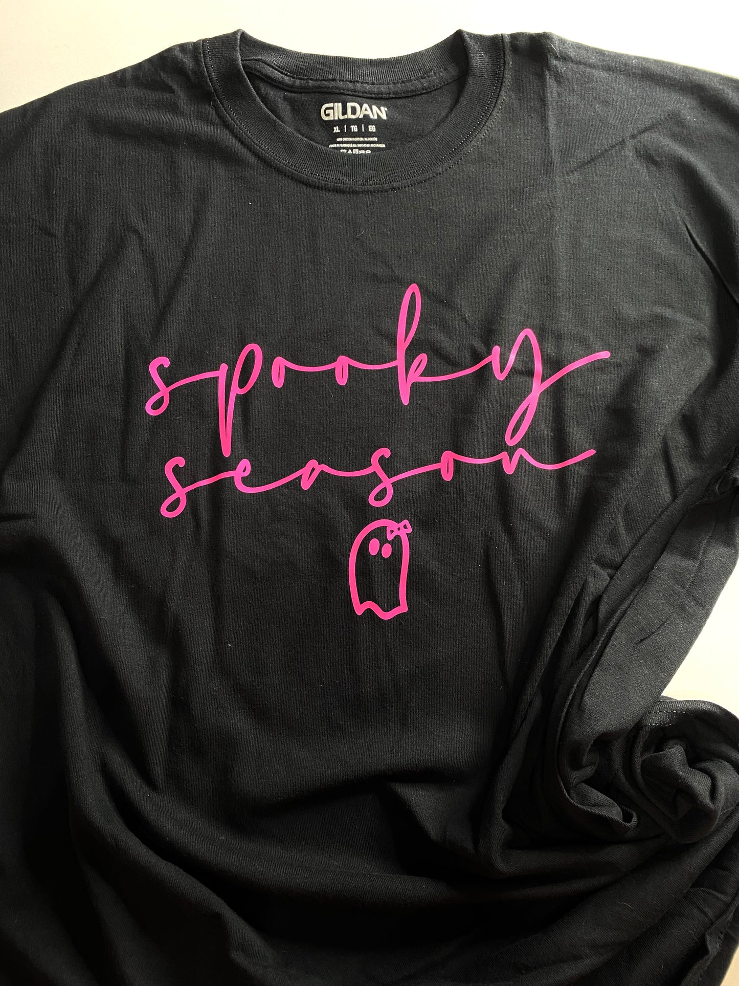 Spooky Season Hot Pink ink tee