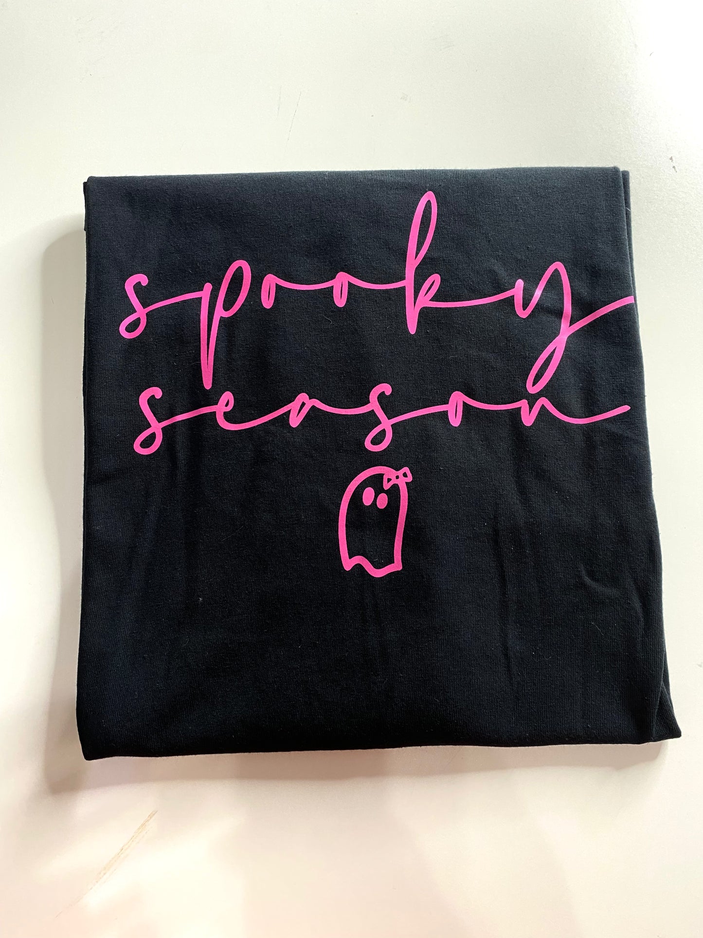 Spooky Season Hot Pink ink tee