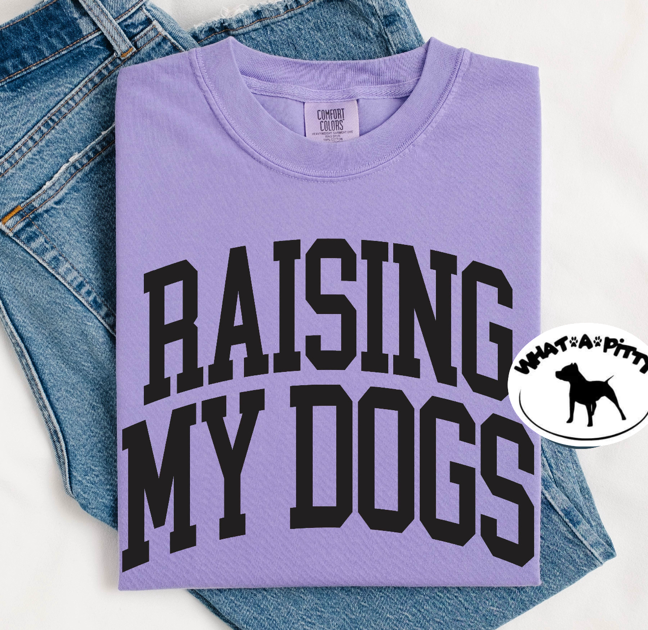 Raising My Dogs tee (Black Ink)