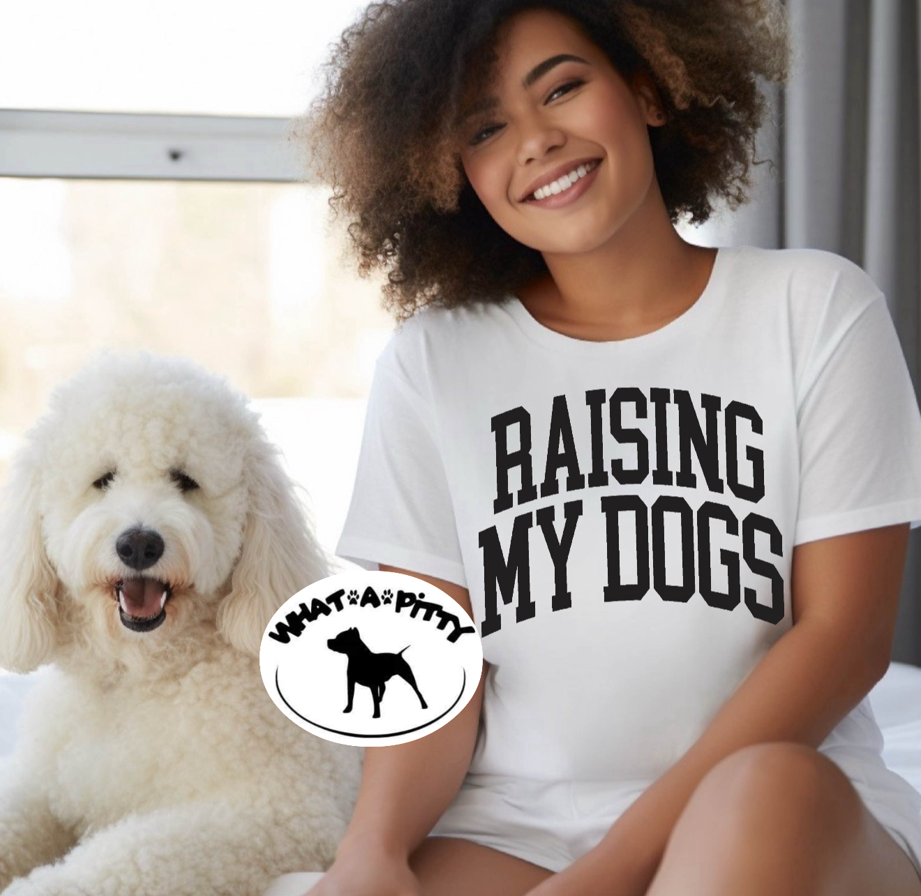 Raising My Dogs tee (Black Ink)