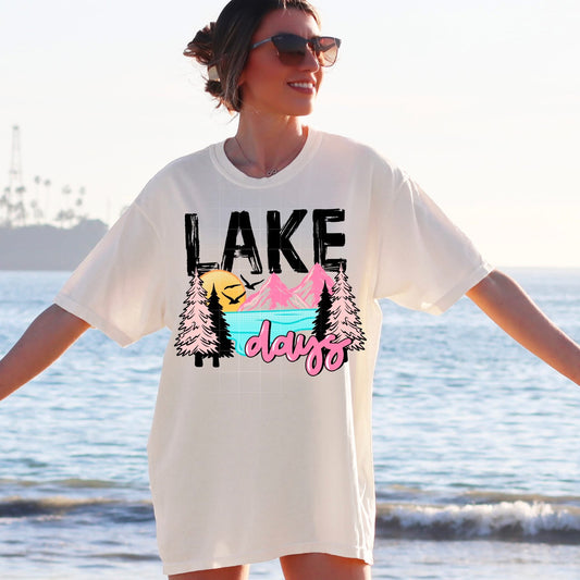 Lake Days tee (Black Ink)