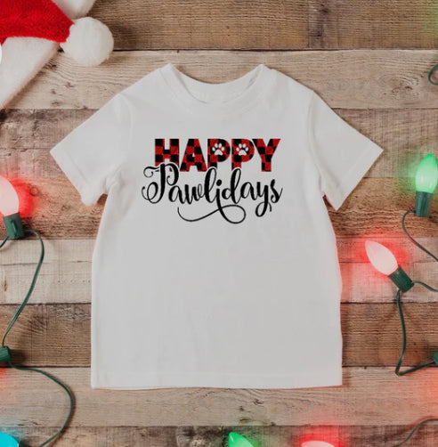 Happy PAWlidays tee