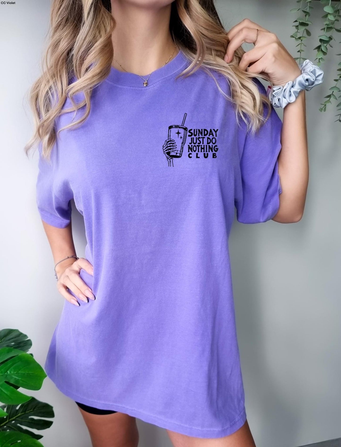 Sunday just do Nothing Club tee