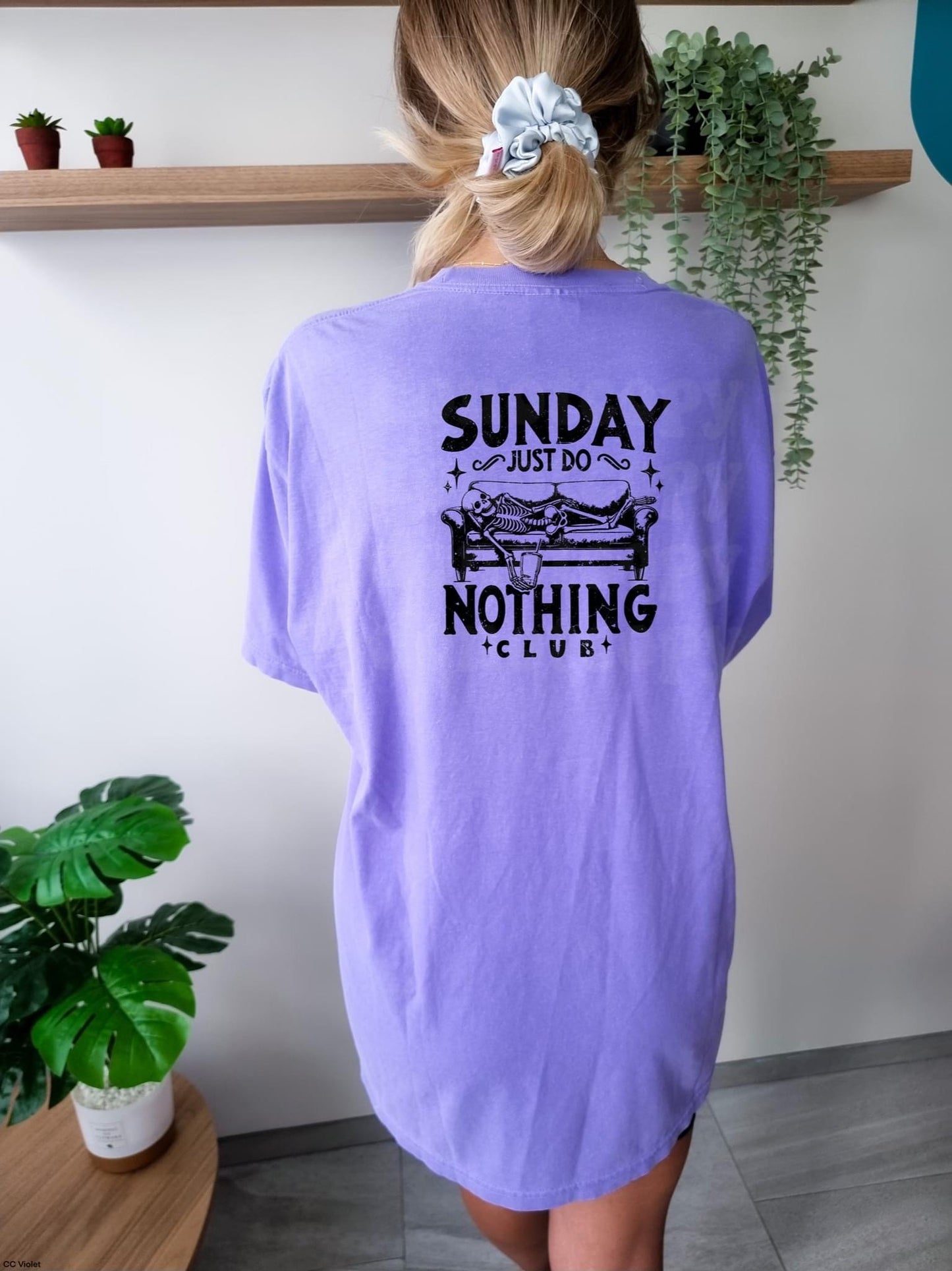 Sunday just do Nothing Club tee