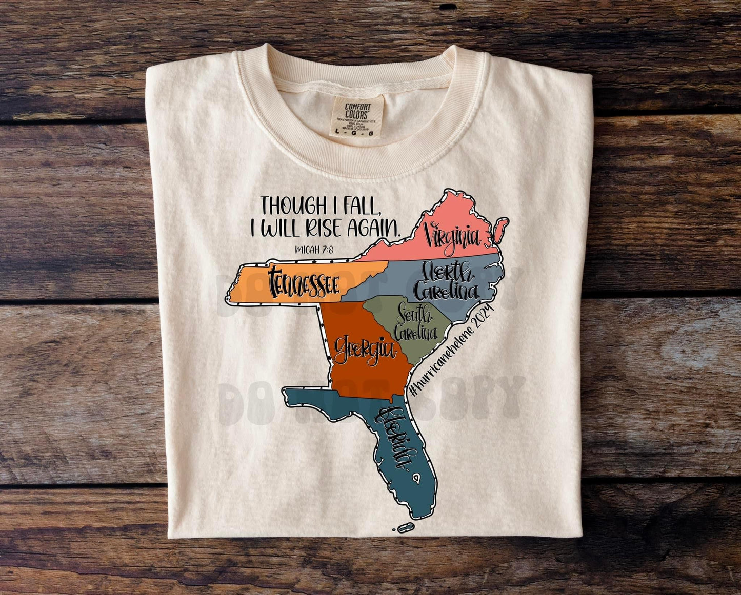 Though I fall I will rise again tee
