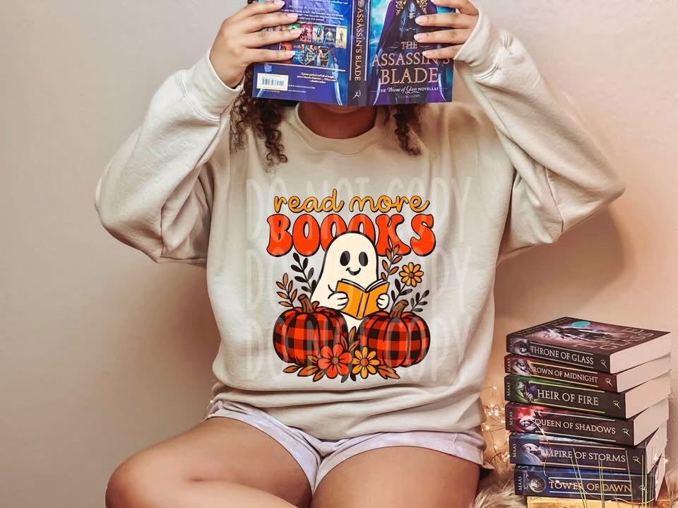 Read more books ghostie tee