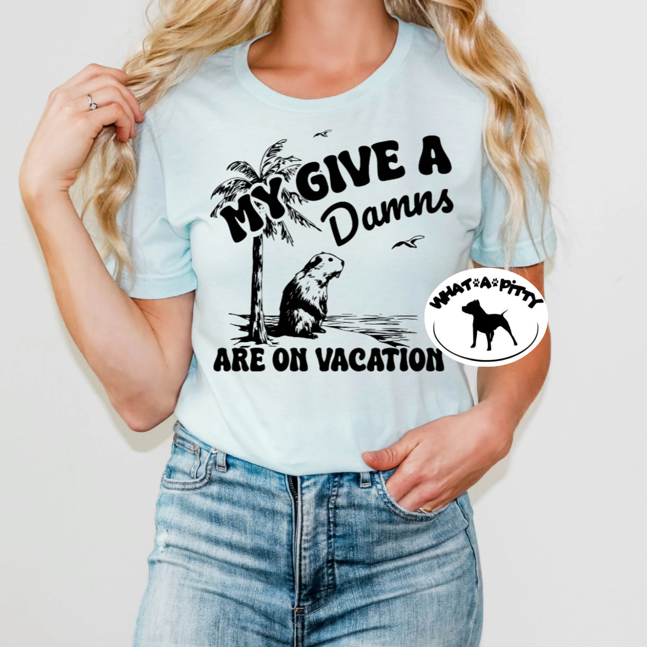 My give a damns on vacation tee
