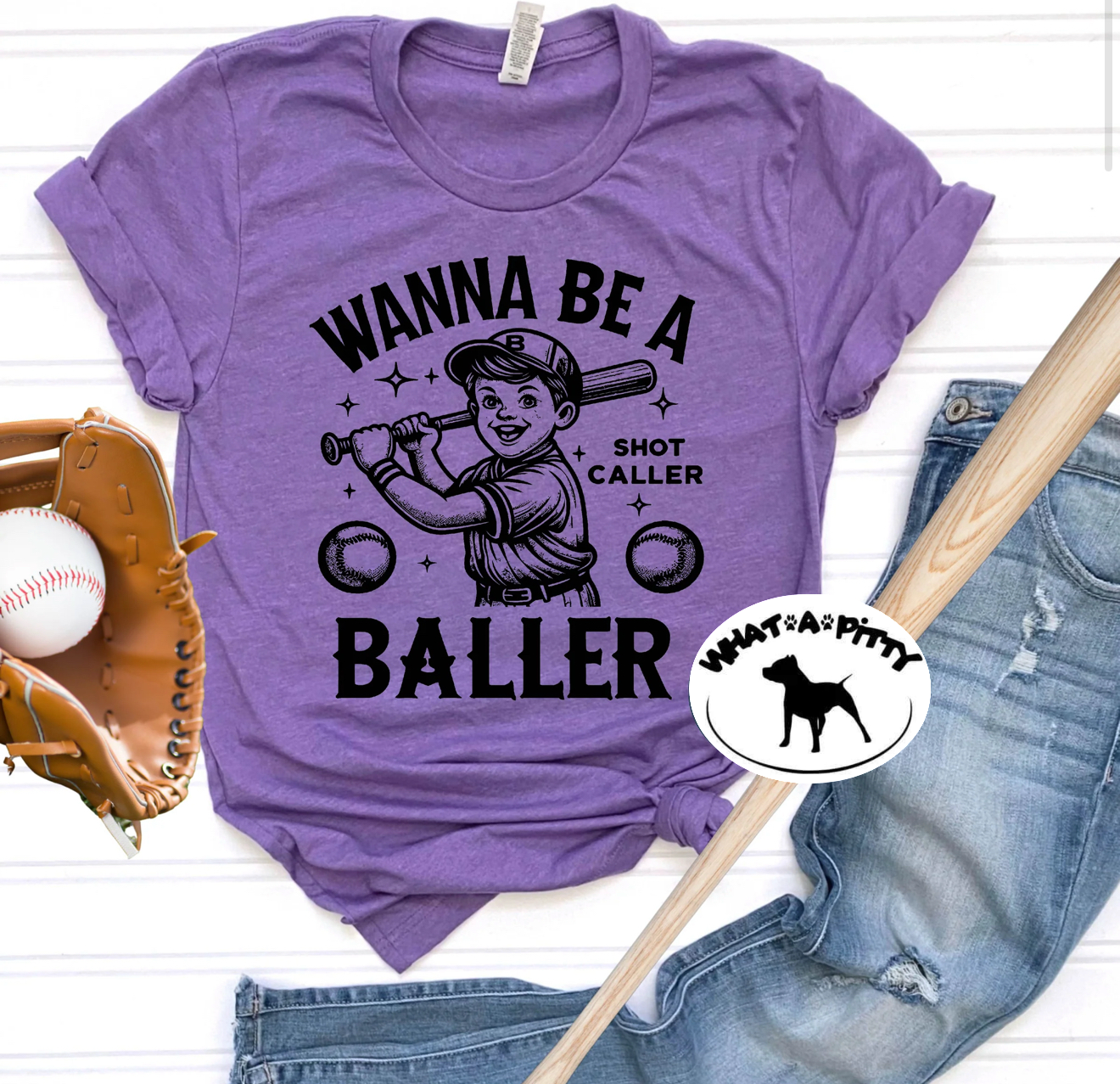 Wanna be a baller, shot caller tee