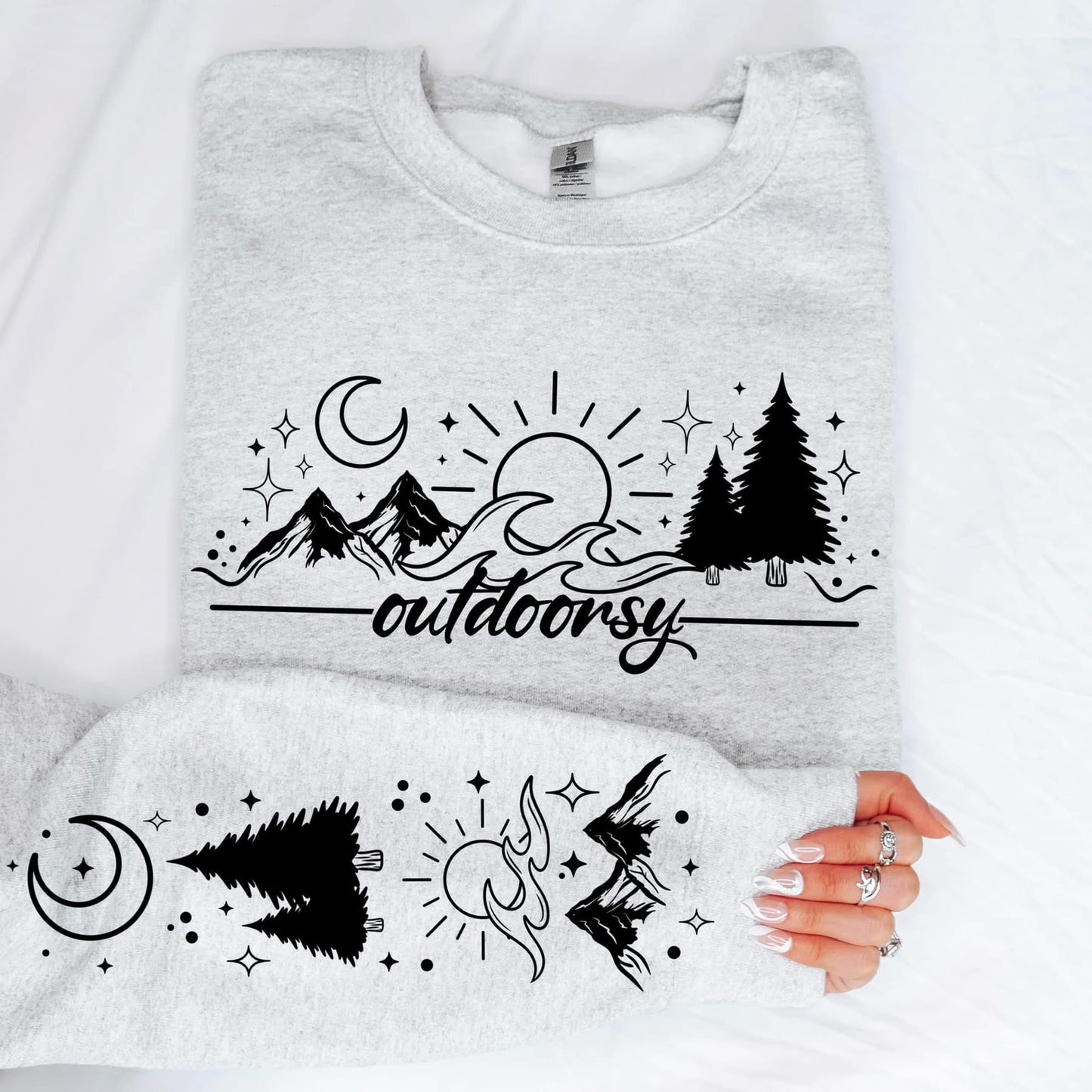 Outdoorsy with sleeves sweatshirt