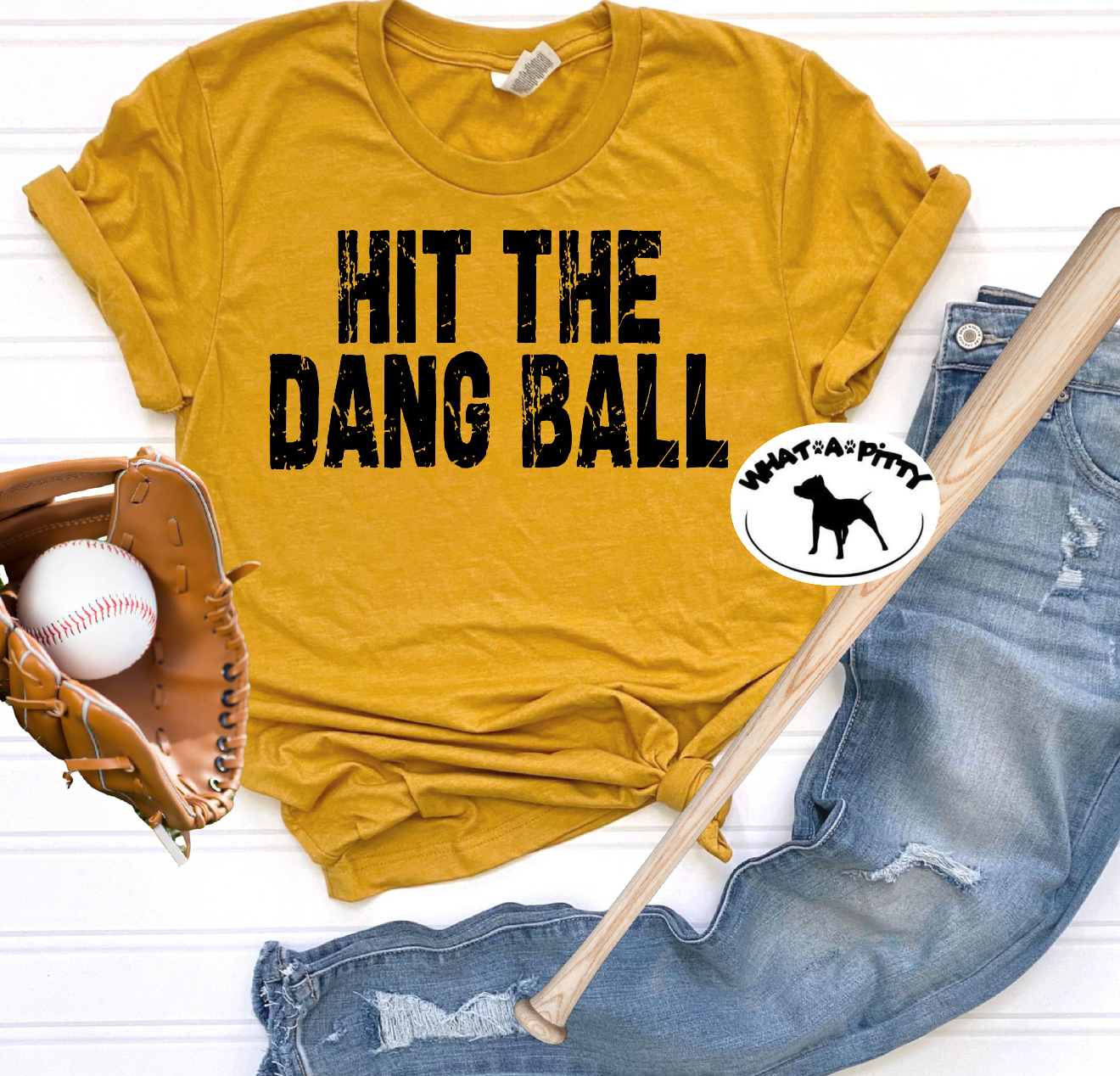 Hit the dang ball tee