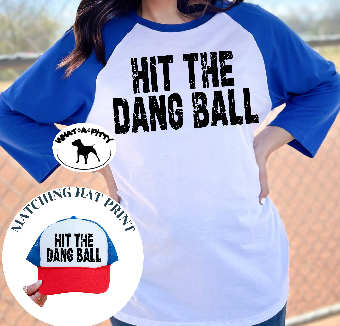 Hit the dang ball tee