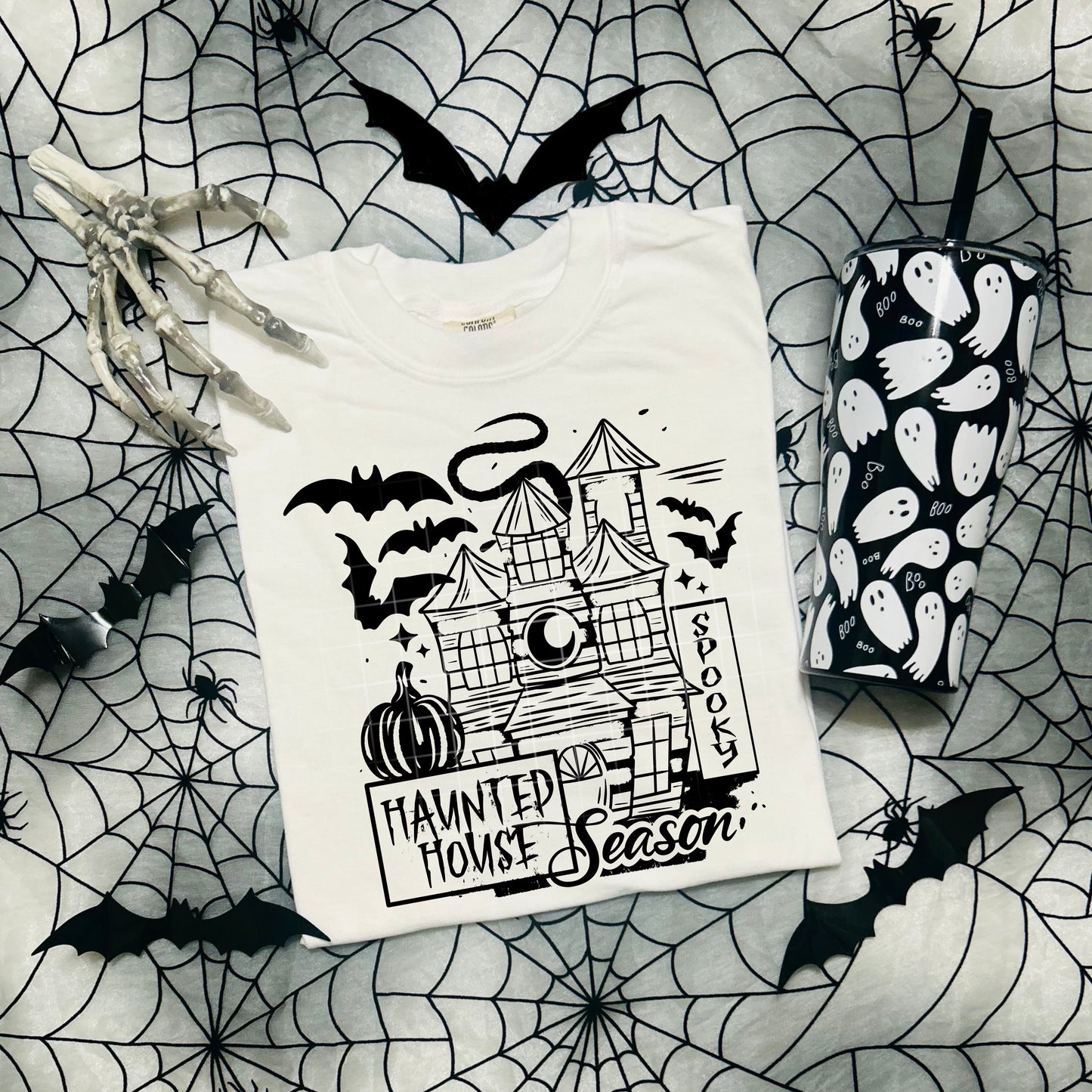 Haunted House Season tee (Black Ink)