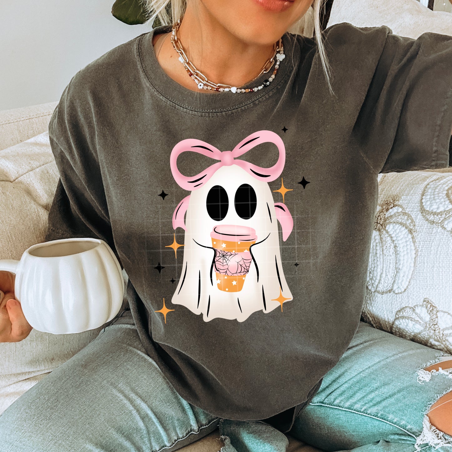 Girly Coffee Ghost tee