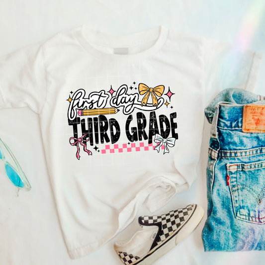 First Day of THIRD GRADE tee -YOUTH