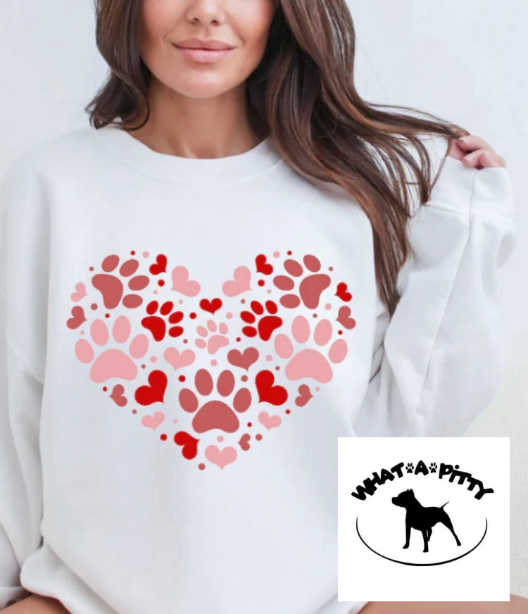 Paw Print Heart tee