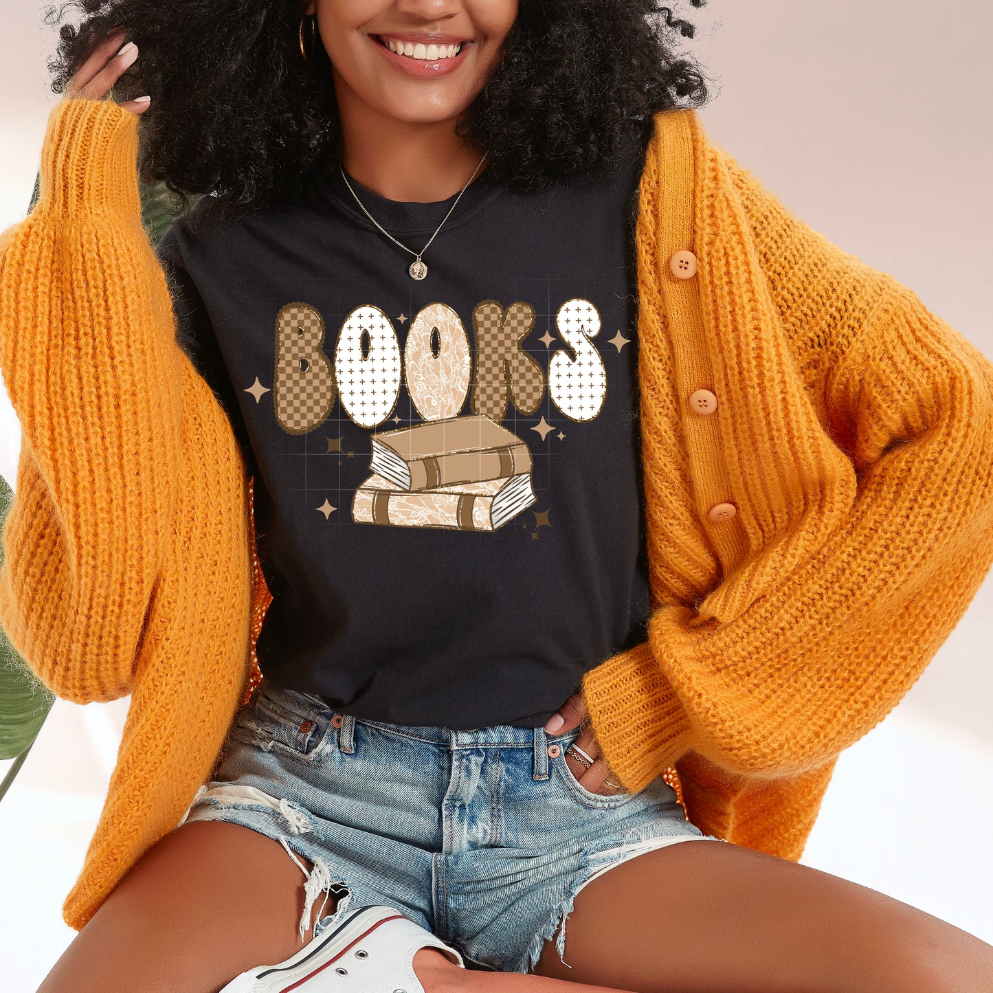 Fall Books tee