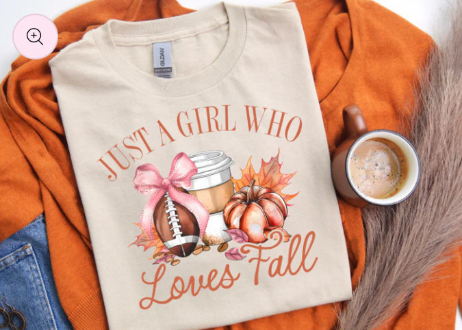Just a girl who Loves Fall T-shirt