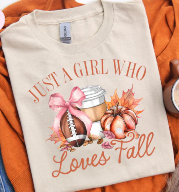 Just a girl who Loves Fall T-shirt