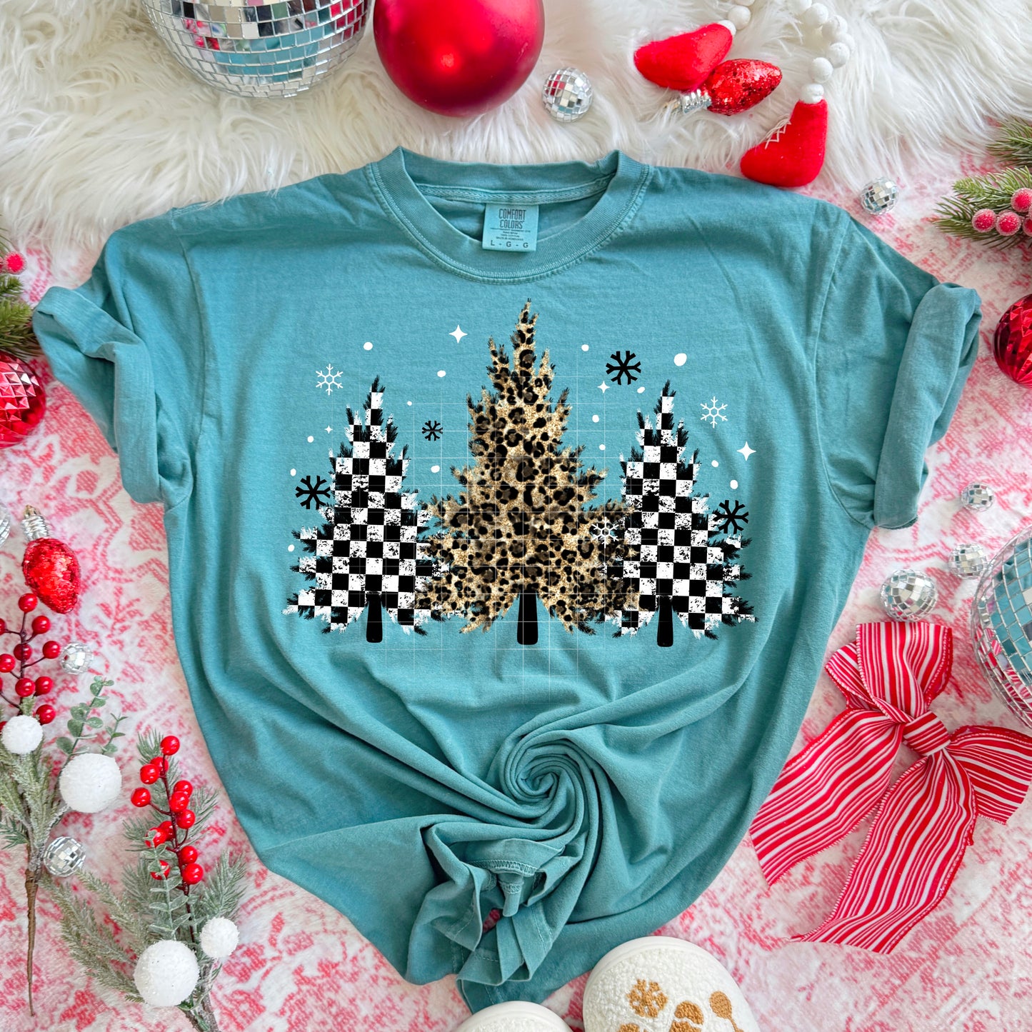 Checkered Trees tee