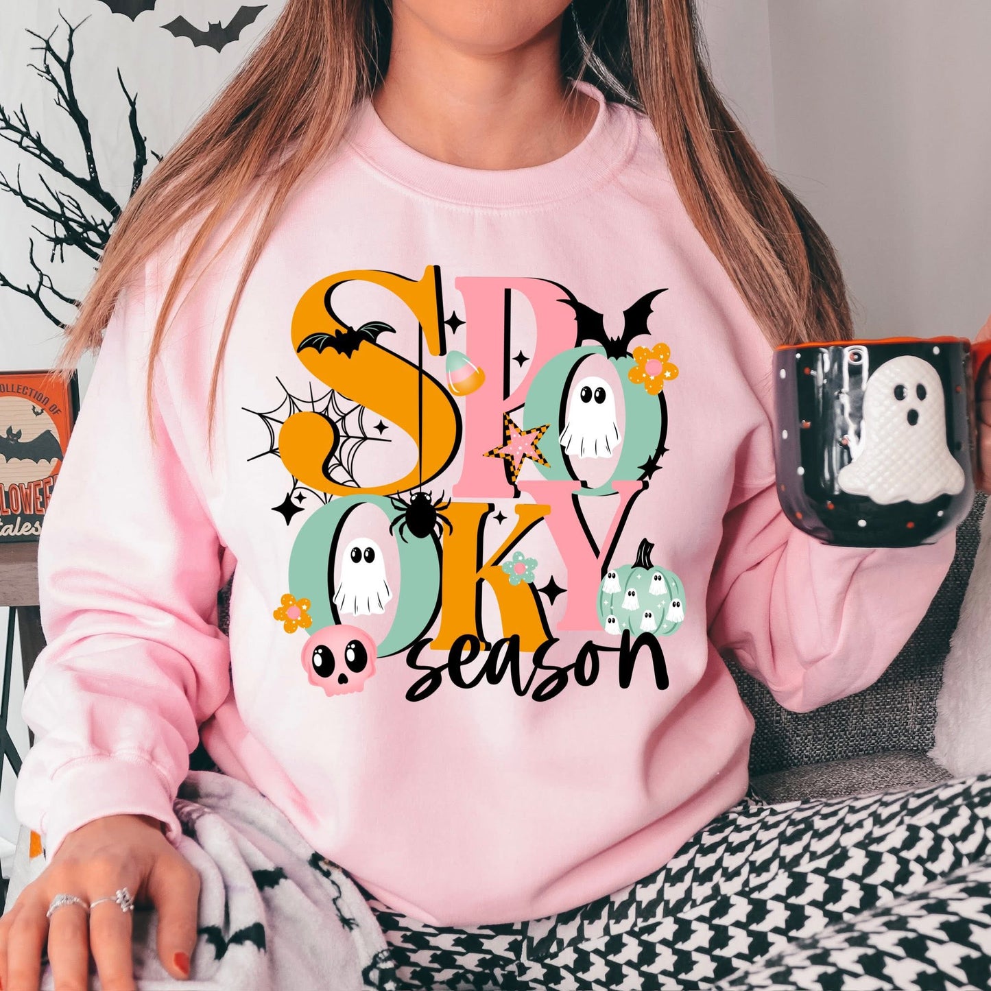 Pastel Spooky Season with glitter tee