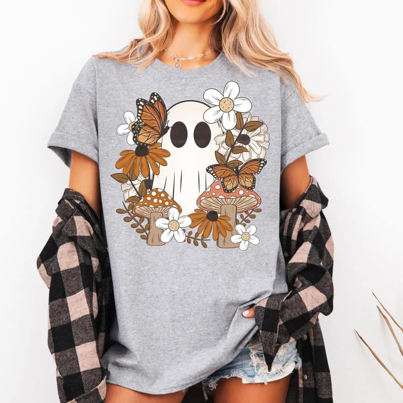 Cottage Ghost sleeve design sweatshirt