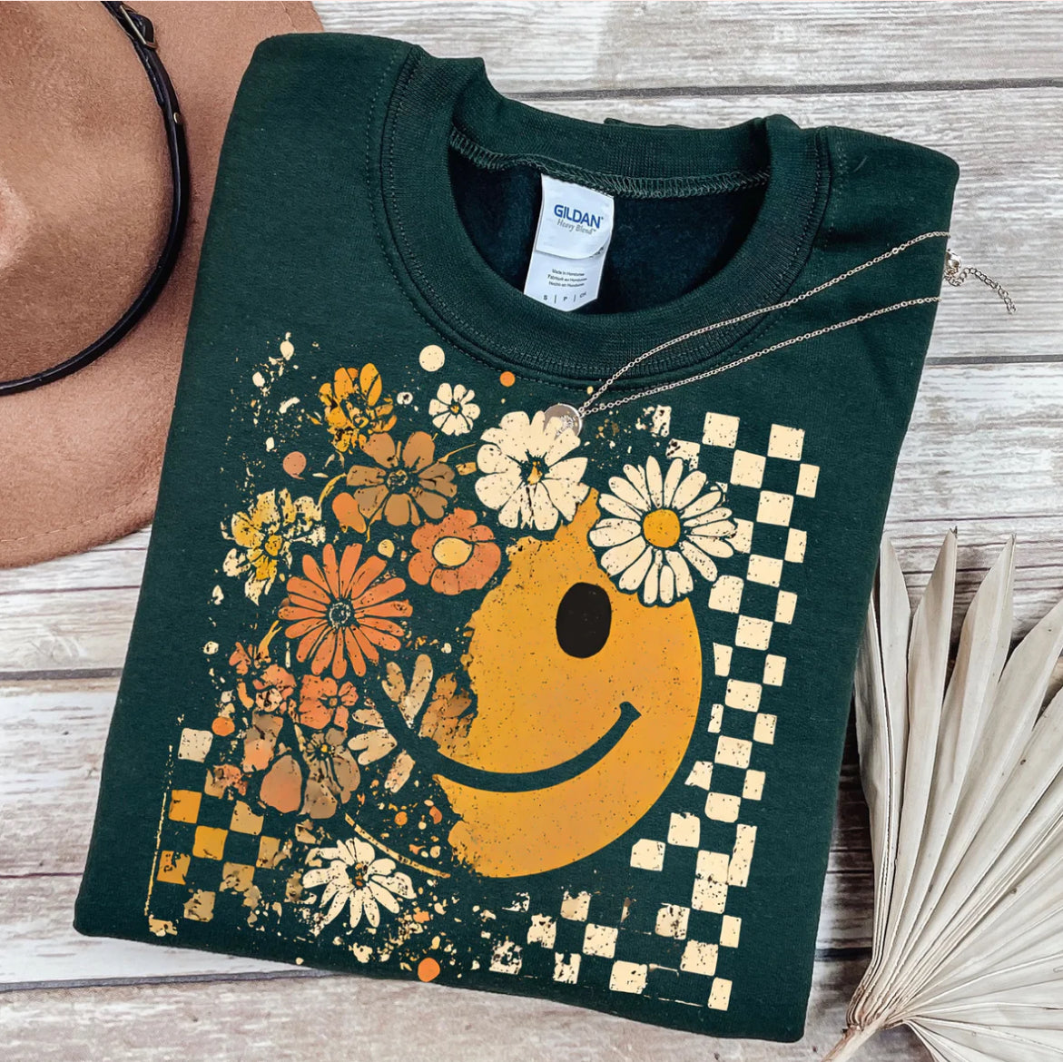 Fall Smiley tee
