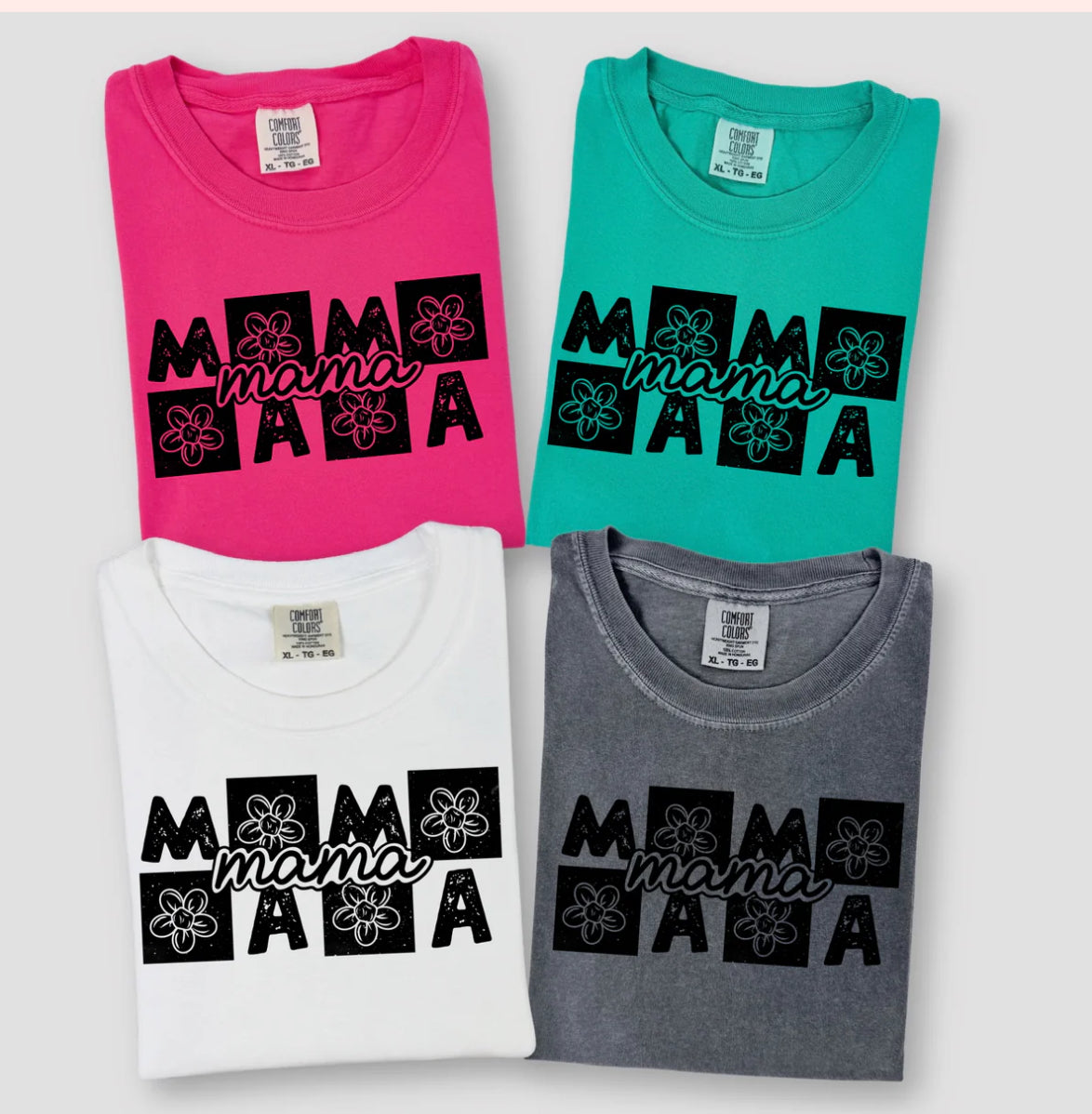 Mama Checkered design tee