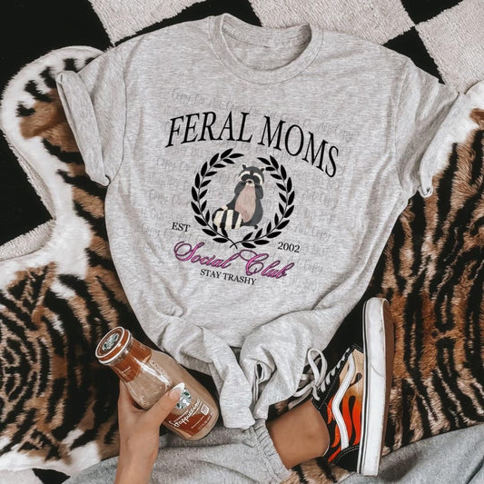 Feral Moms Social Club tee