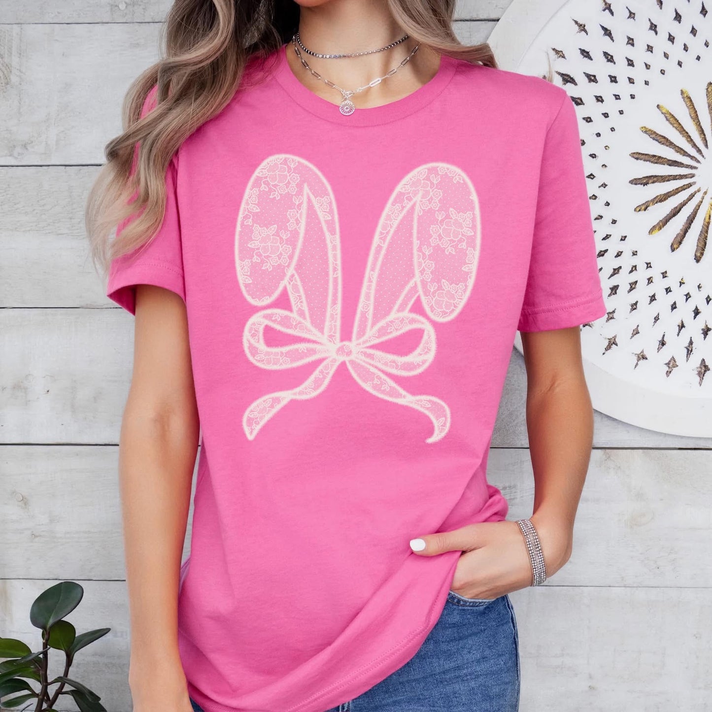 Lace Bunny ears tee