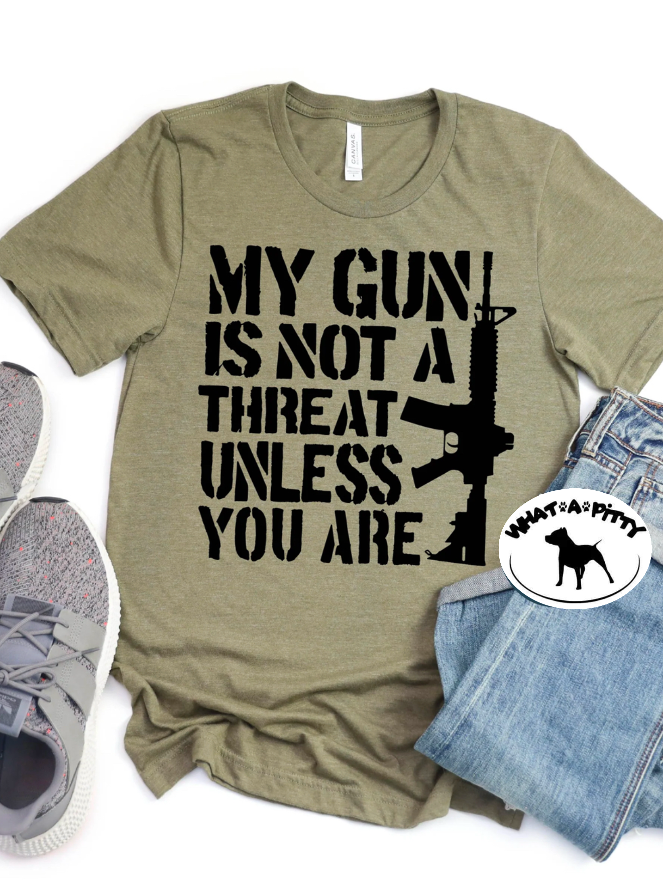 My gun is not a threat tee