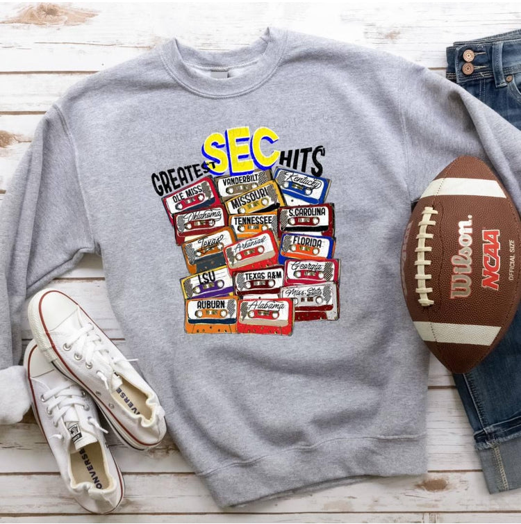 SEC Retro Cassette Tape GREATEST HITS T-shirt