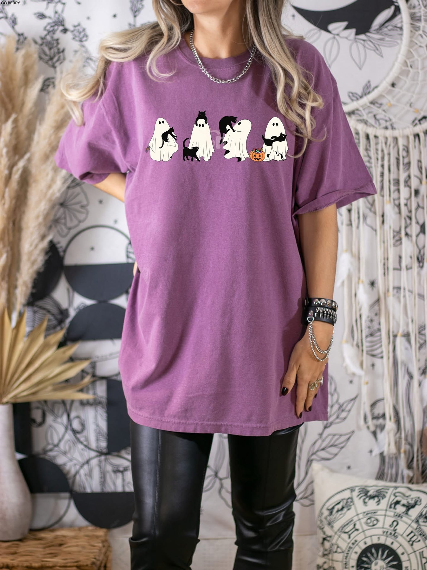 Ghosts with Black cats tee