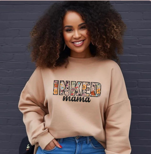 Inked Mama tattoo print tee