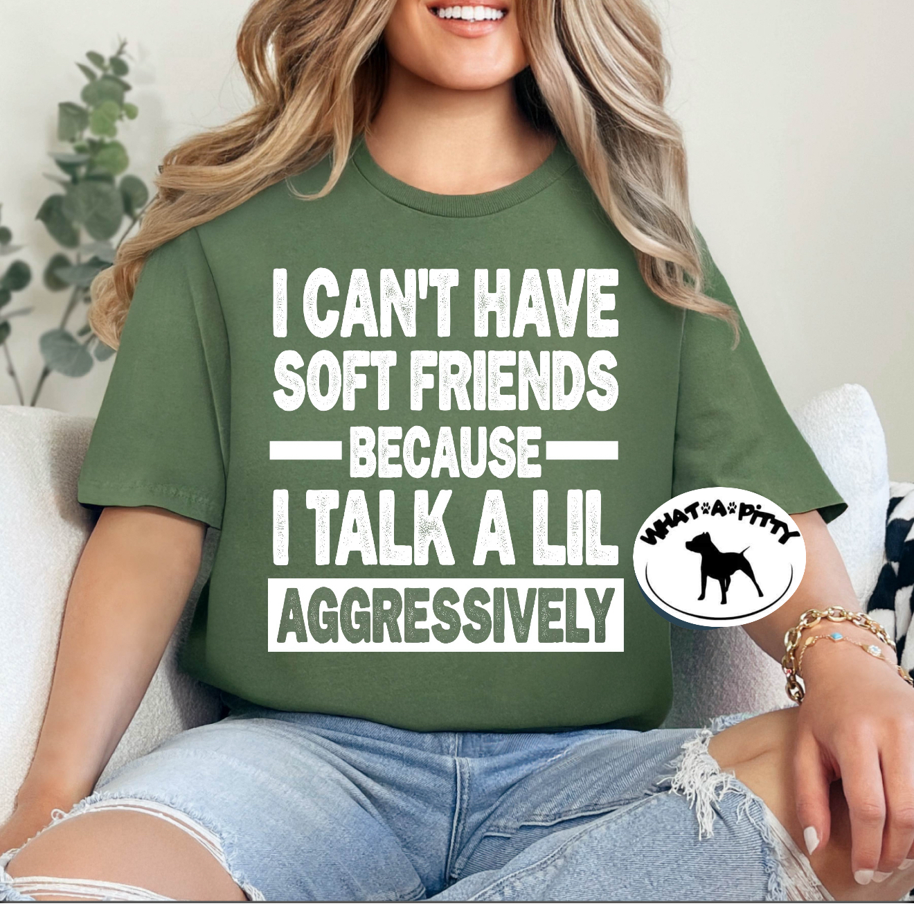 I can't have soft friends tee